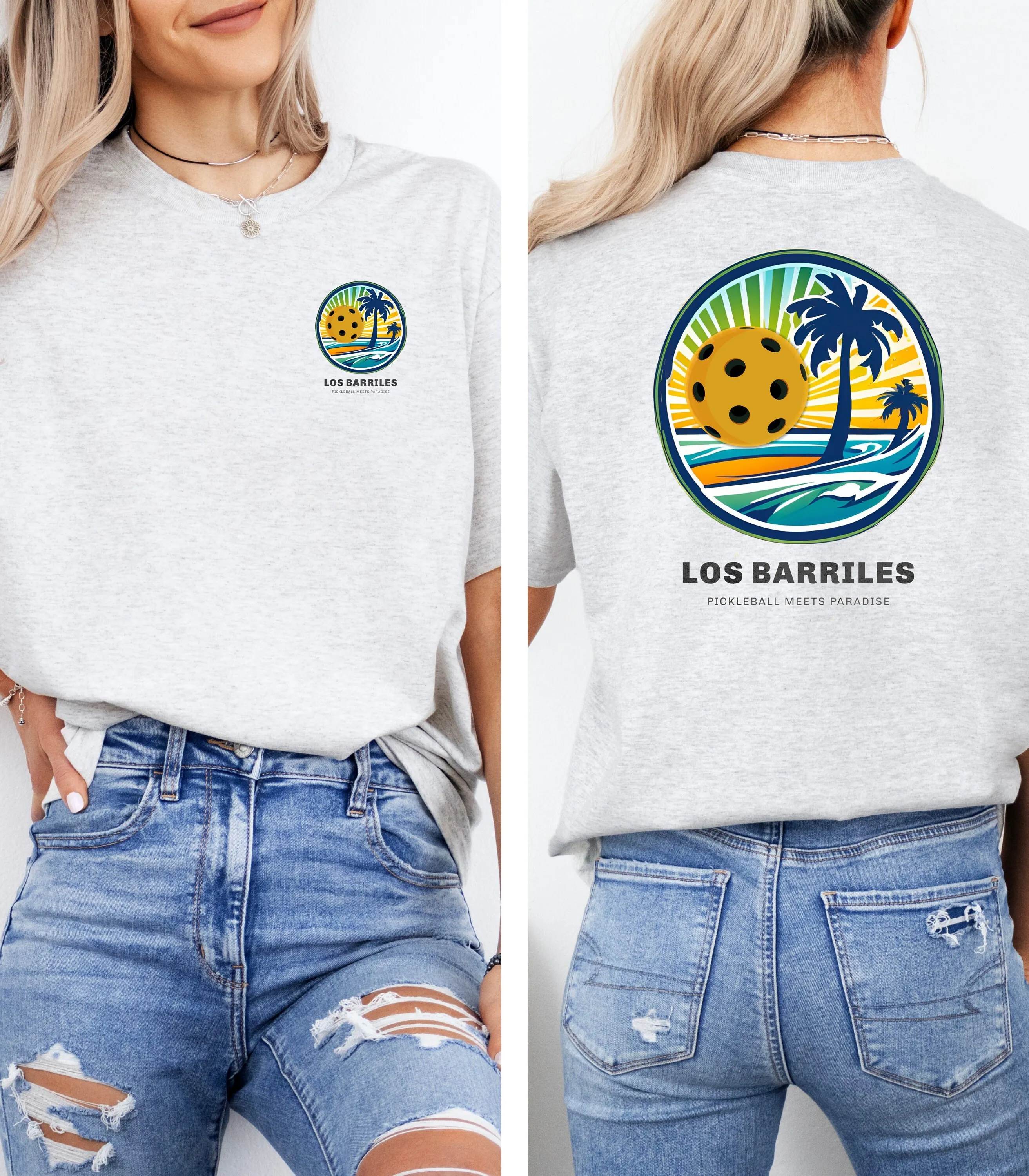 Los Barriles Pickleball Paradise T Shirt Baja'S East Cape Baja Mexico Fun Team Cotton 4 Colors