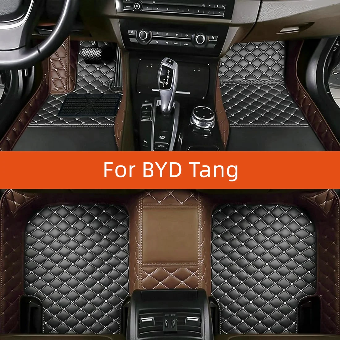 Custom Leather Car Floor Mat For BYD Tang 2020 2021 2022 2023 2024 2025 2026 2027 Car Mat Interior Accessories