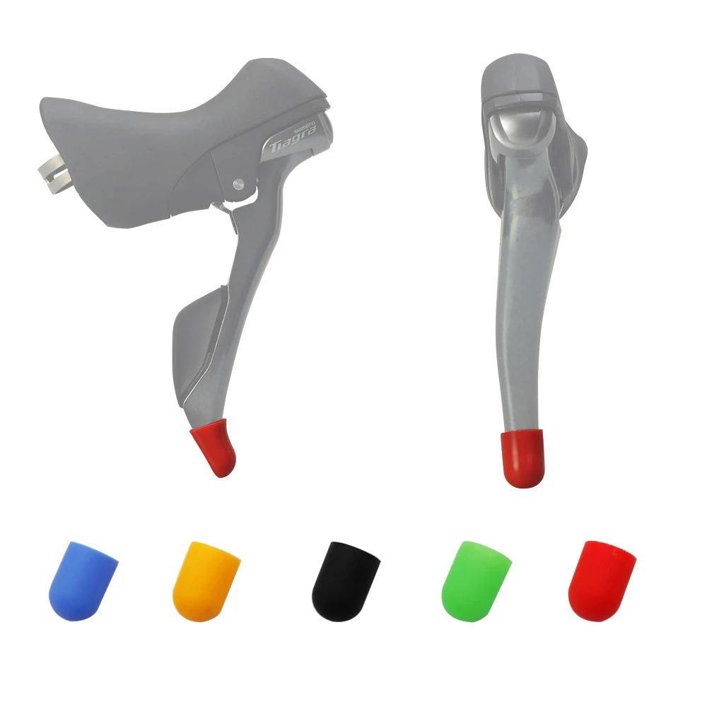 Brake Lever Protect Cover Silicone Shifter Lever Case For Shimano Road Bike Road Bicycle Shifter Lever Head Resistant Sleeve