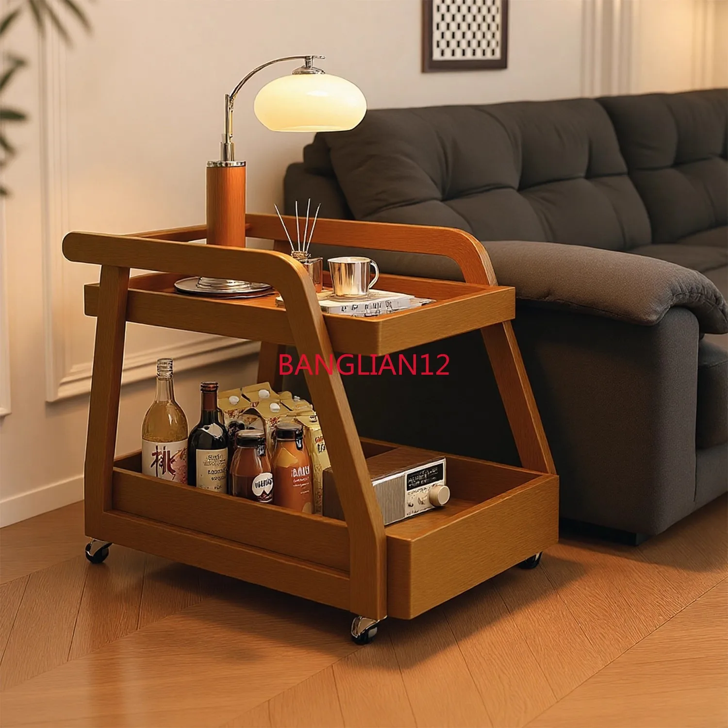 

Передвижные приставные тумбочки, винтажная тележка в стиле автобуса, прикроватная тумбочка