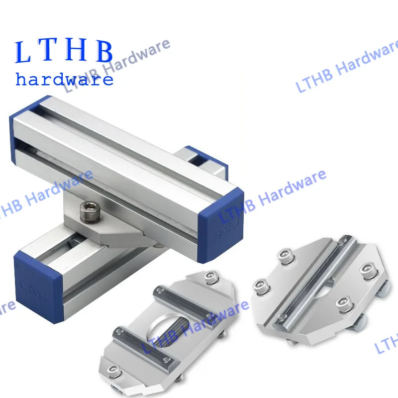 EOAT  Aluminum Alloy Profile Gripper Fixed Cross Mounting Bracket Rod for Profiles SMBA/B 2525T Mechanical Arm Accessories