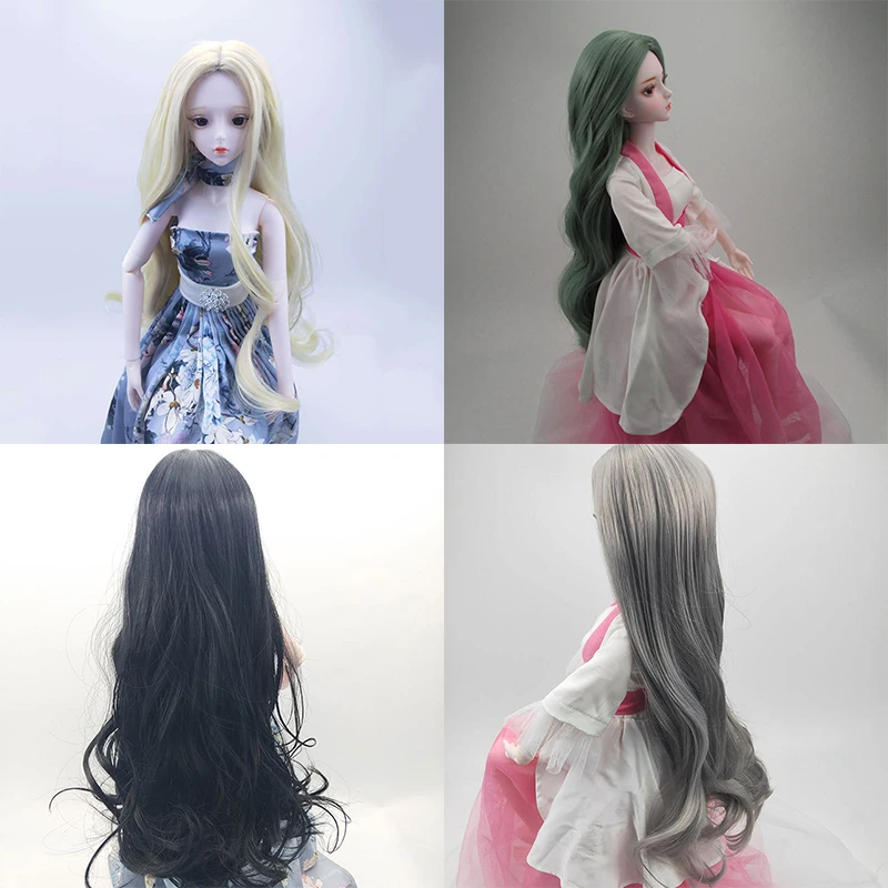 

60cm Doll Replacement Wig Curly Hair 1/3 BJD Doll Wig Accessories Multi Joint Movable Doll Accessories Kids Girls Toy Gift