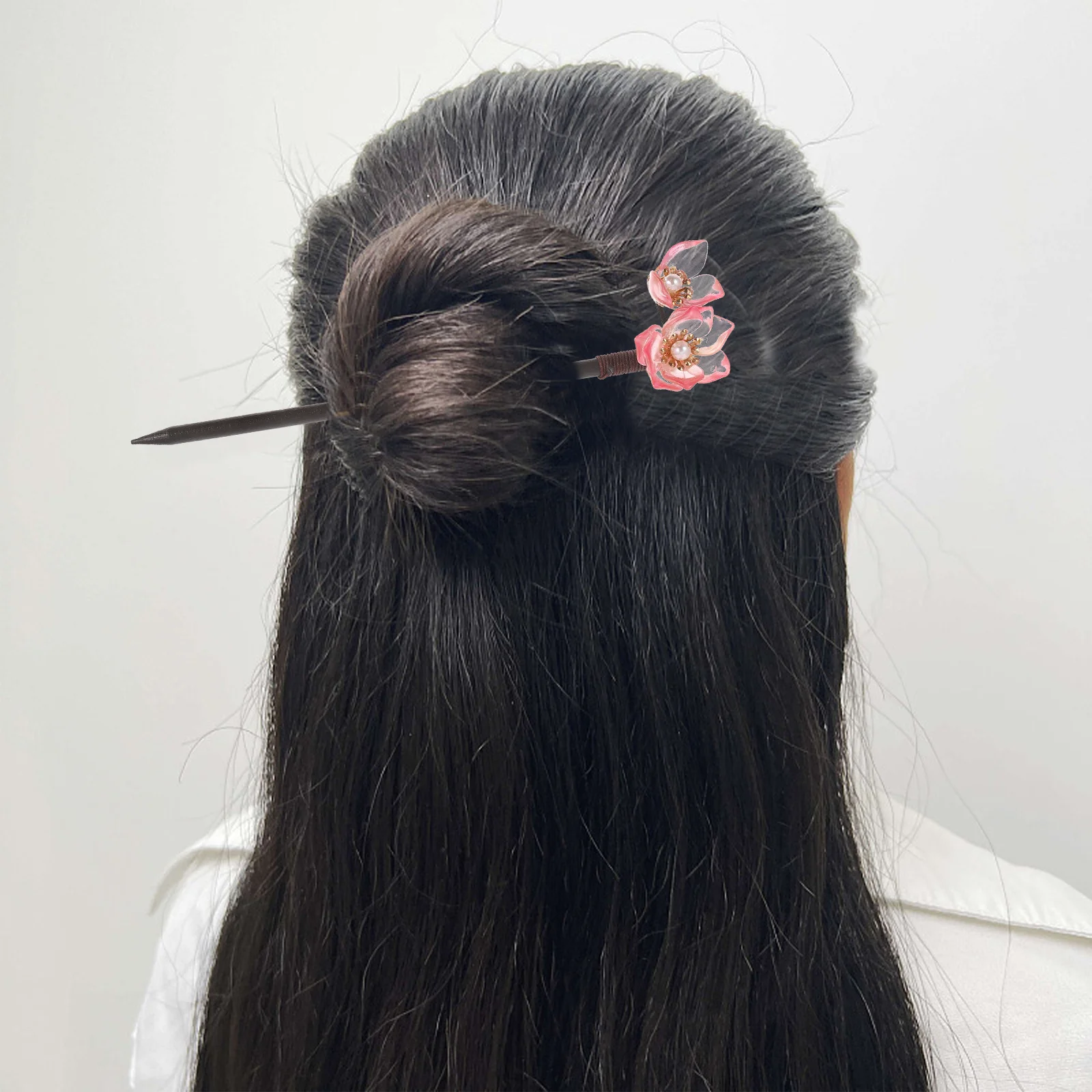 

Retro Flower Hairpin Vintage Style Chinese Hair Stick For Cosplay Party Folk-Custom Hairstyle Decoration Hair Accessory
