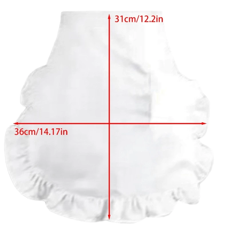 Mädchen Cosplay Taille Schürze Halbe Schürze Küche Rüschen Taille Schürze Maid Schürze Dropsale