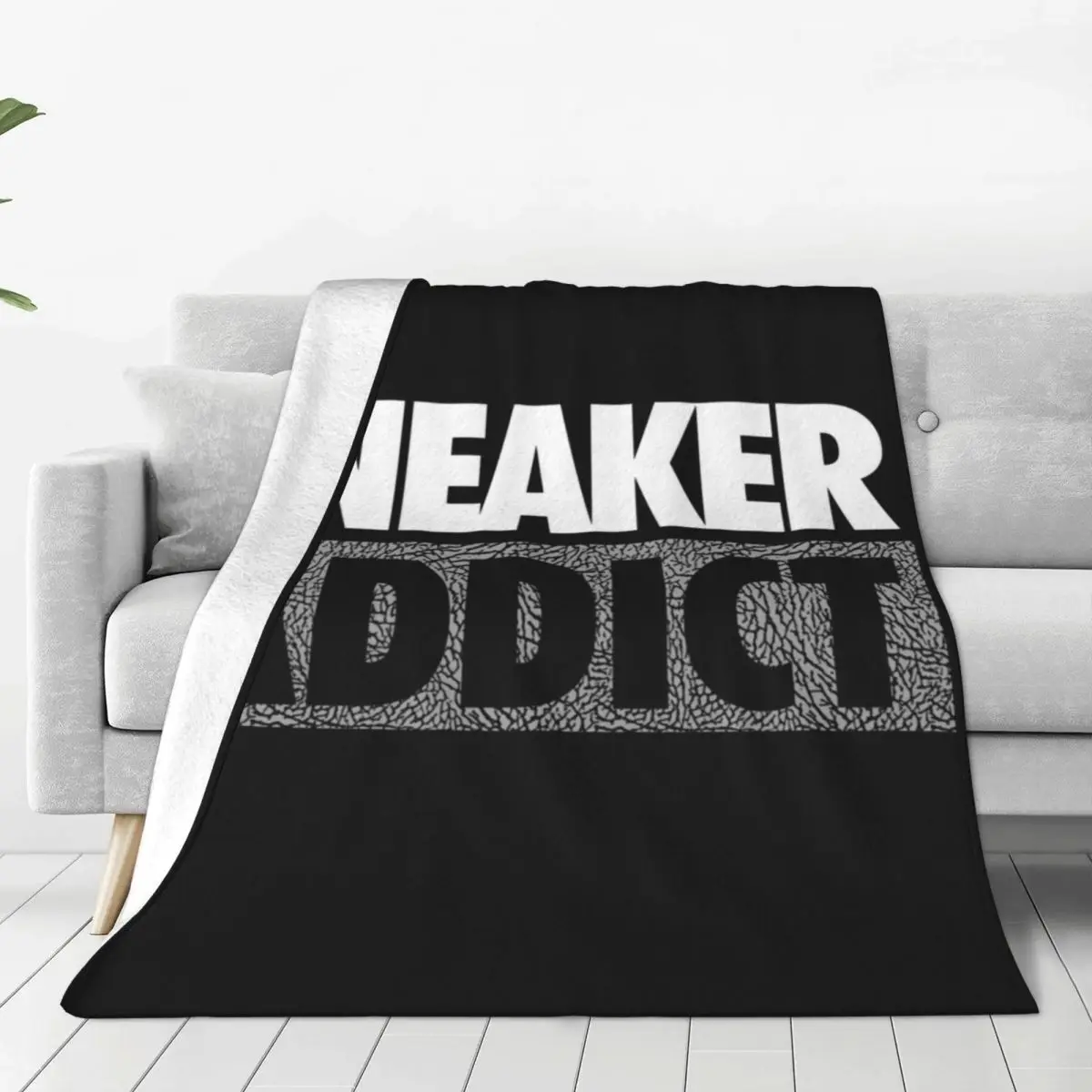 Sneaker Addict Box Blanket Soft Warm Flannel Throw Blanket Plush for Bed Living room Picnic Travel Home Sofa