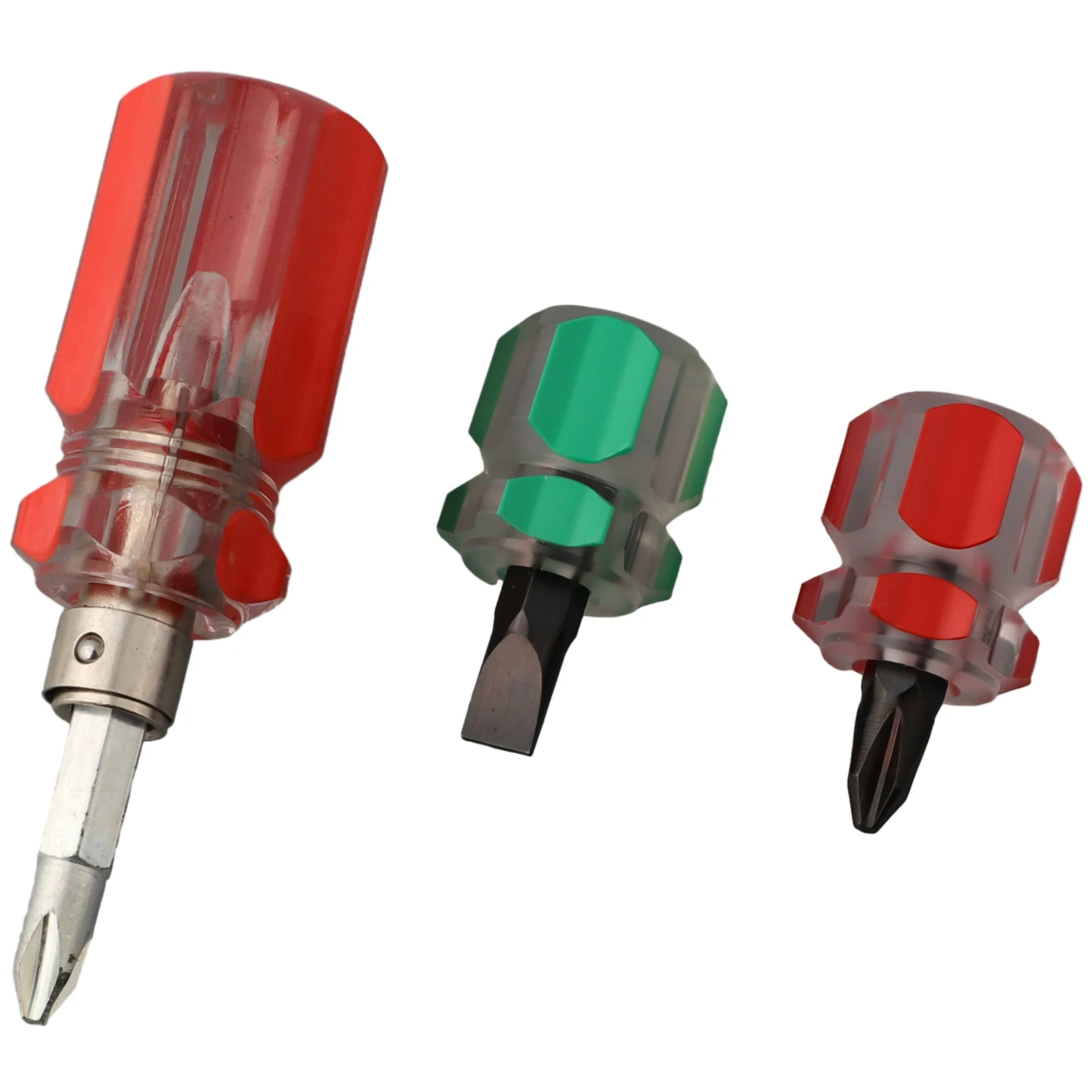 Nutdrivers Screwdriver Interchangeable Screw Multifunction Short 3pcs Cross Head DIY Driver Flat Hand Tools Practical