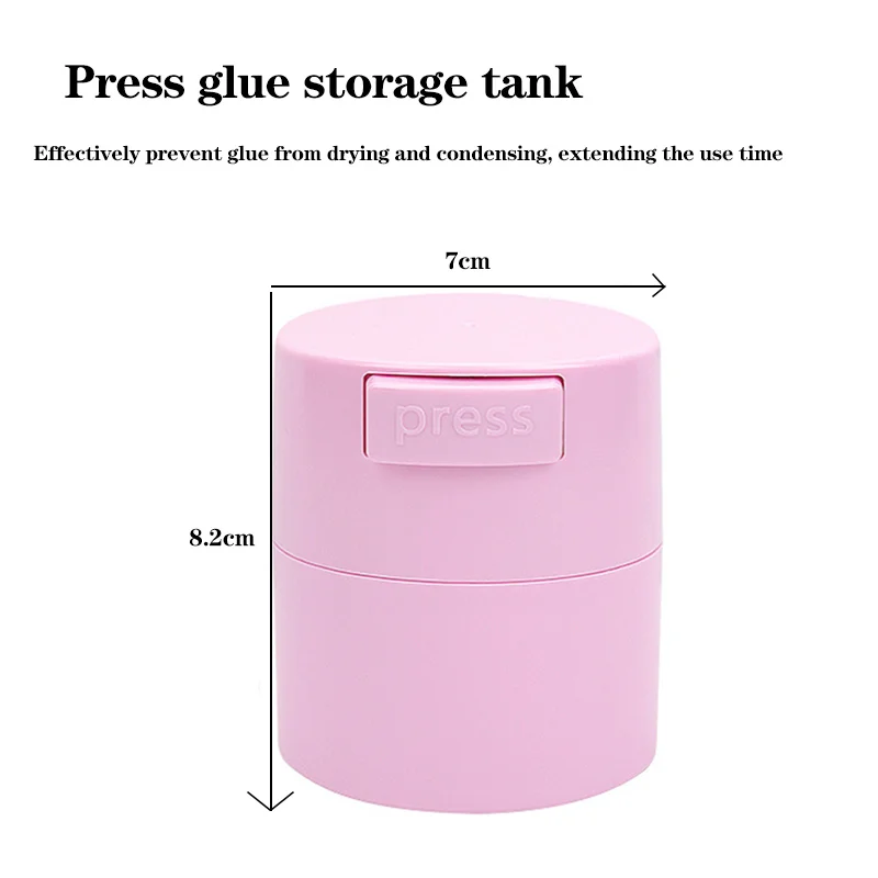 1 個色まつげ接着剤貯蔵タンクホルダーコンテナ接着剤スタンド密封された保存瓶活性化密封ボックス 4 セルコンテナ