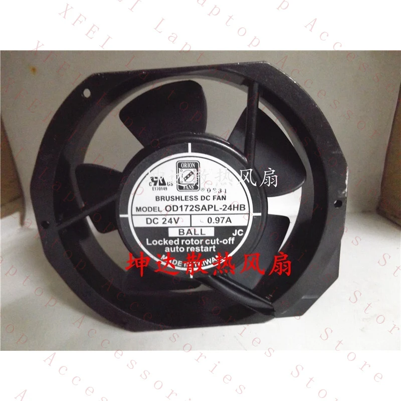 

D 1pcs OD172SAPL-24HB 172x38 * 150 24V 0.97A 17238 large air volume fan