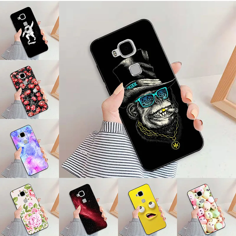 Soft Silicone Cases For Huawei Ascend G8 GX8 RIO-L01 RIO-L02 G7 Plus 5.5\