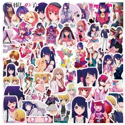 10/30/50pcs Cartoon Anime OSHI NO KO Aesthetic Stickers Cute Girl Ai Rubii Graffiti Decals for Kid DIY Diary Guitar Sticker Gift