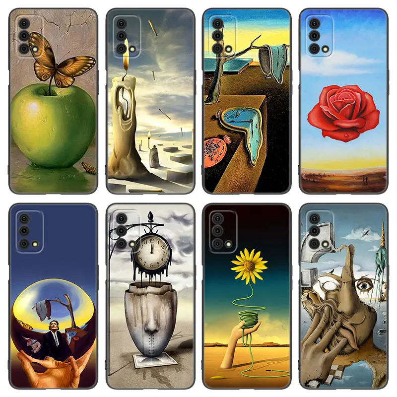 Salvador Dali Painting Phone Case For OPPO Reno 10 11 Pro A55 A57 A58 A72 A74 4G A54 A78 A98 5G A53 A93 2020 A15 A16 A17 A38 A76