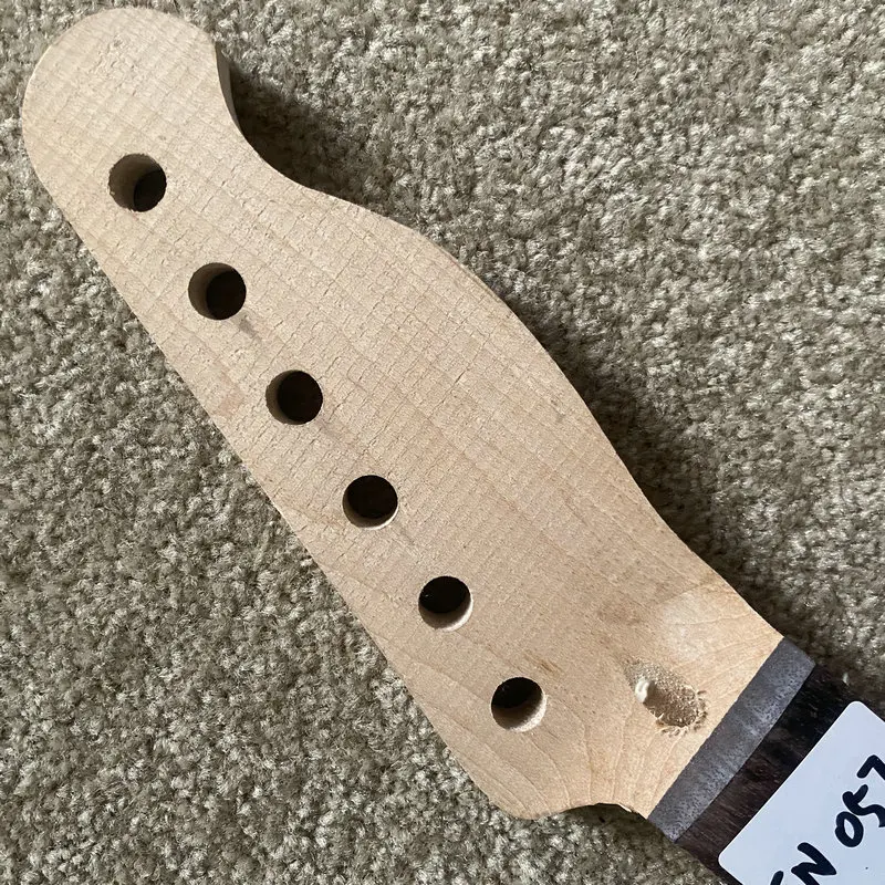 FN057 TL Guitar Neck Unfinished Custom Order Maple+Rosewood 22 Frets 648 Scales Length Standard for Replace and DIY