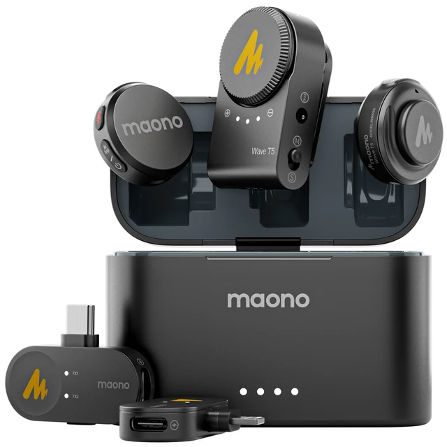 Беспроводной лаvalier микрофон Maono Wave T5 | AliExpress