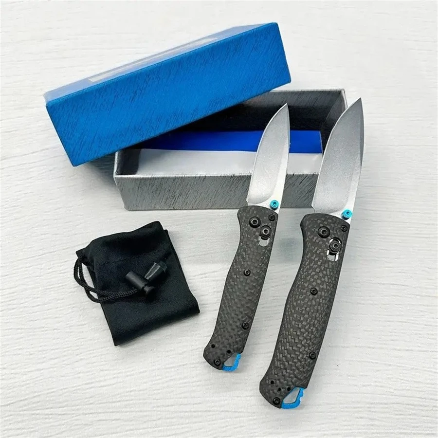 BM 535-3/533-3 Bugout AXIS Folding Knife Carbon Fiber Handles Outdoor Camping Hunting Pocket Tool with Box Christmas Gift