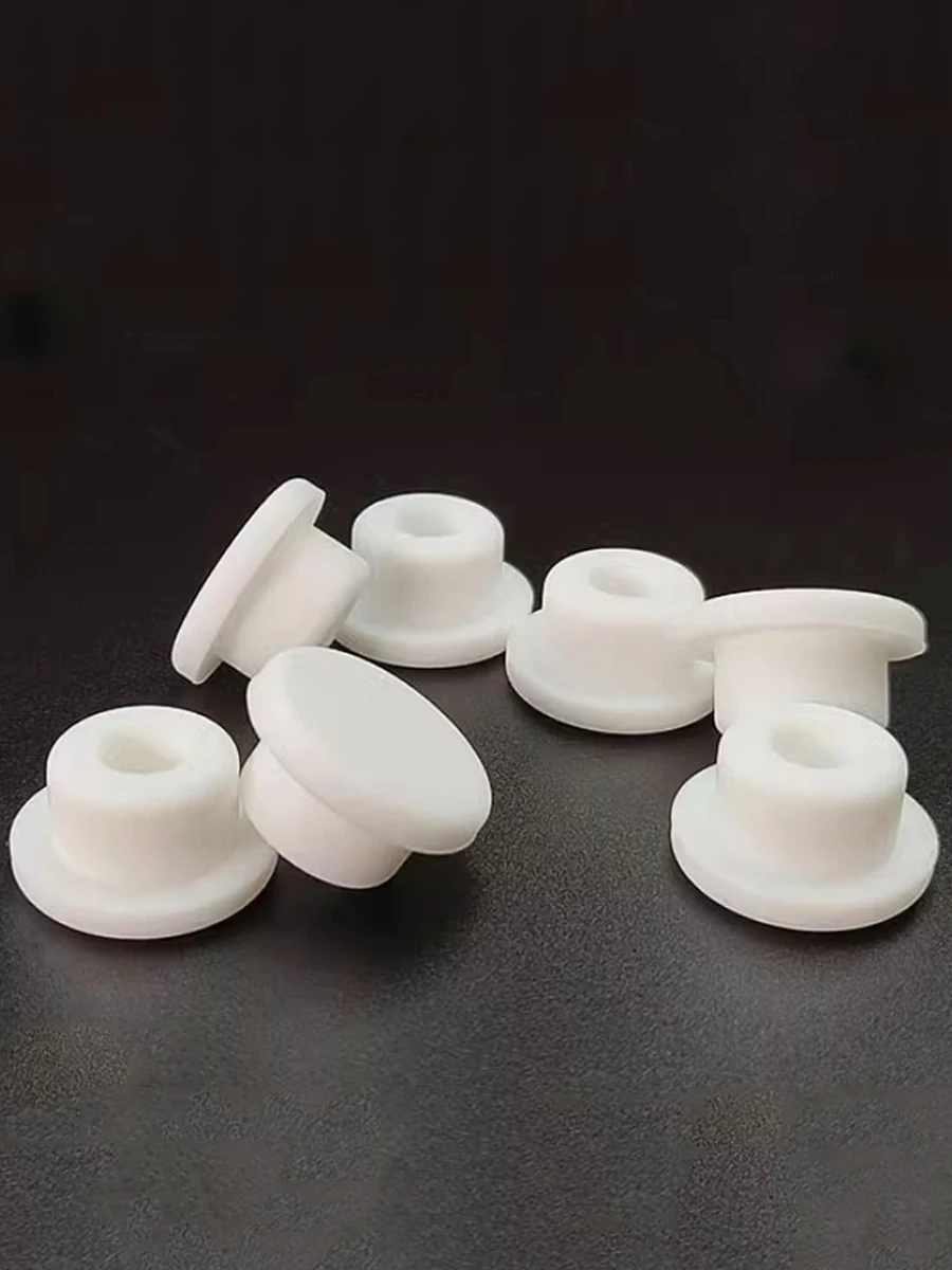 Bouchons en Silicone 6.8MM ~ 68.8MM, bouchon de tube à essai en caoutchouc blanc, couvercle de trou étanche, étanchéité, résistance aux hautes températures