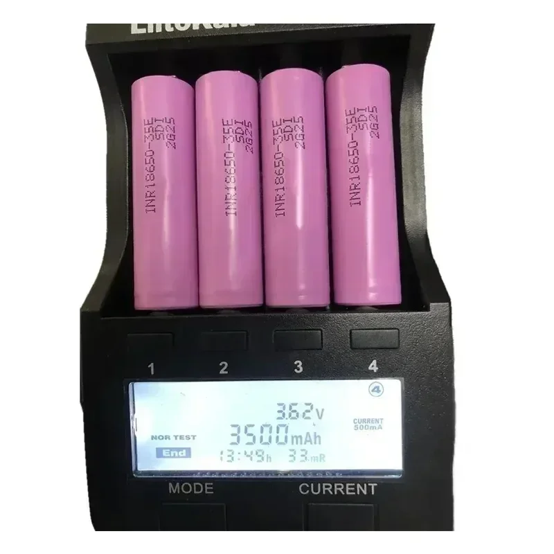 Rechargeable Battery 3.7V3500mah 18650Battery 35E INR 18650 20A Lithium Ion Battery Replacement External Battery for Screwdriver