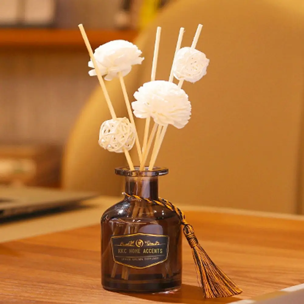 Bathroom Perfume Fragrance Diffuser Air Freshener Aromatherapy Rattan Artificial Flower Aromatherapy Flower Perfume Diffuser