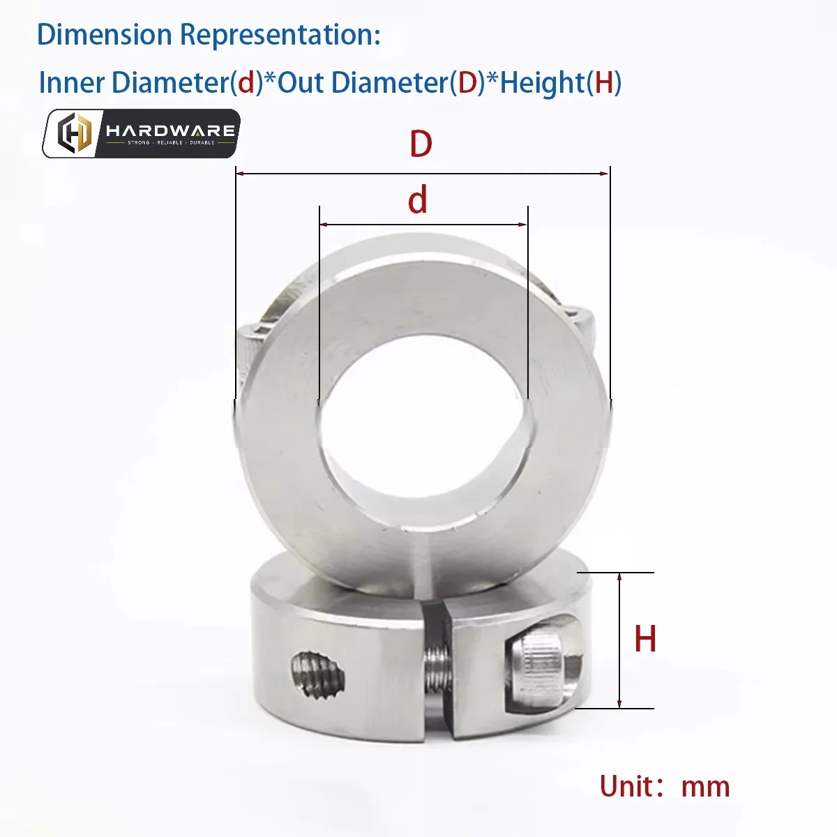 304 Stainless Steel Separable Fixed Ring/ Optical Axis Fixed Ring/ Thrust Limit Ring
