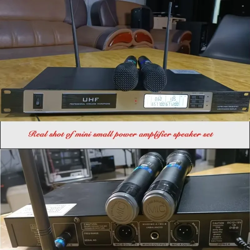 

LS380U Studio Quipement De Musi Speakers Quipement De Musique Stage Wedding Host Outdoor KTV One For Two Songs Microphone