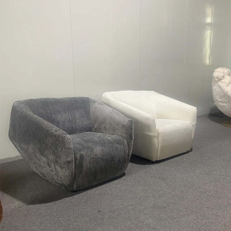 

qwFang Yuzheng custom furniture Nordic designer cream style leisure chair medieval style sofa Internet celebrity lazy chair&