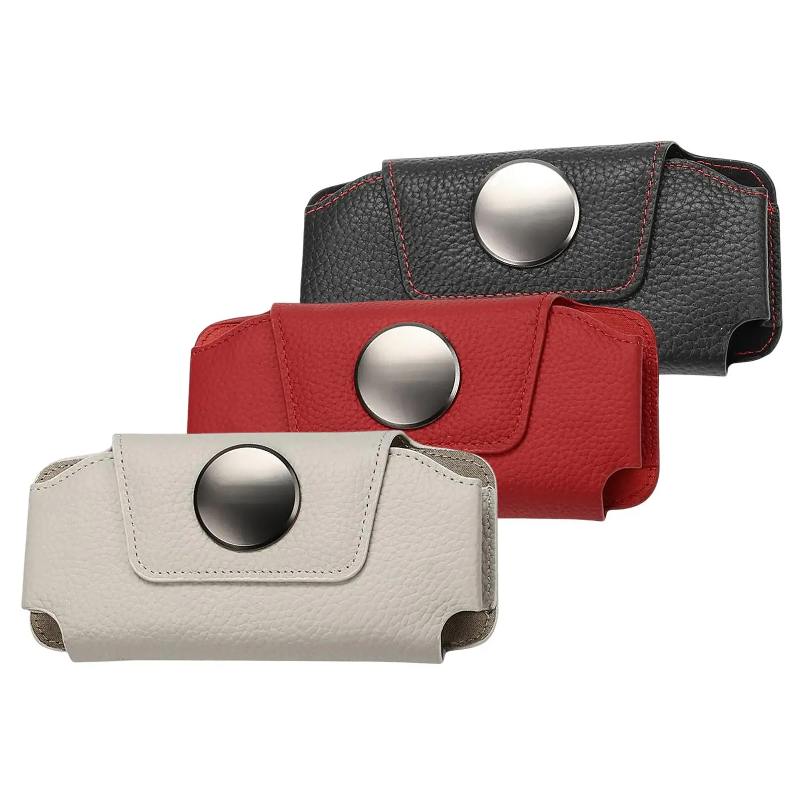 Car Visor Sunglasses Case Accessories with Clip Hidden Magnetic Closure Hanger for SUV