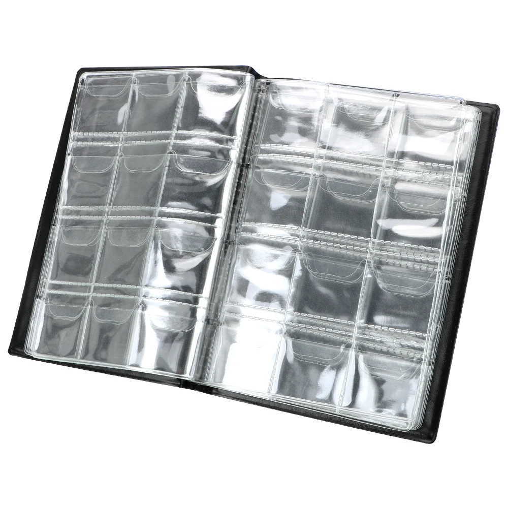 For Collector 120 Gram Coins Minimalist Style Artificial PU leather Multi-kinetic Coin Collection PVC Film