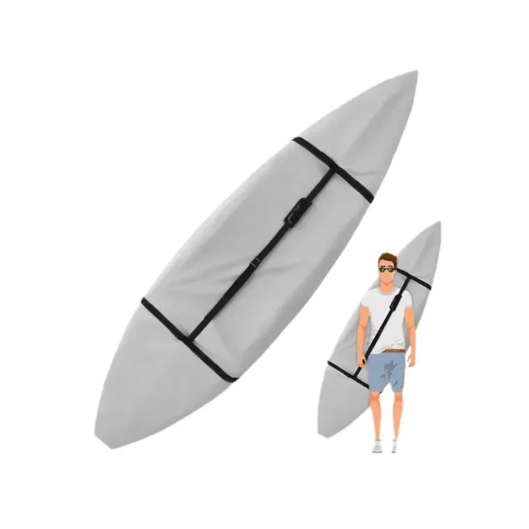 Kayak cover, canoe cover, boat cover, rain and sun protection, shoulder strap design, shoulder friendly