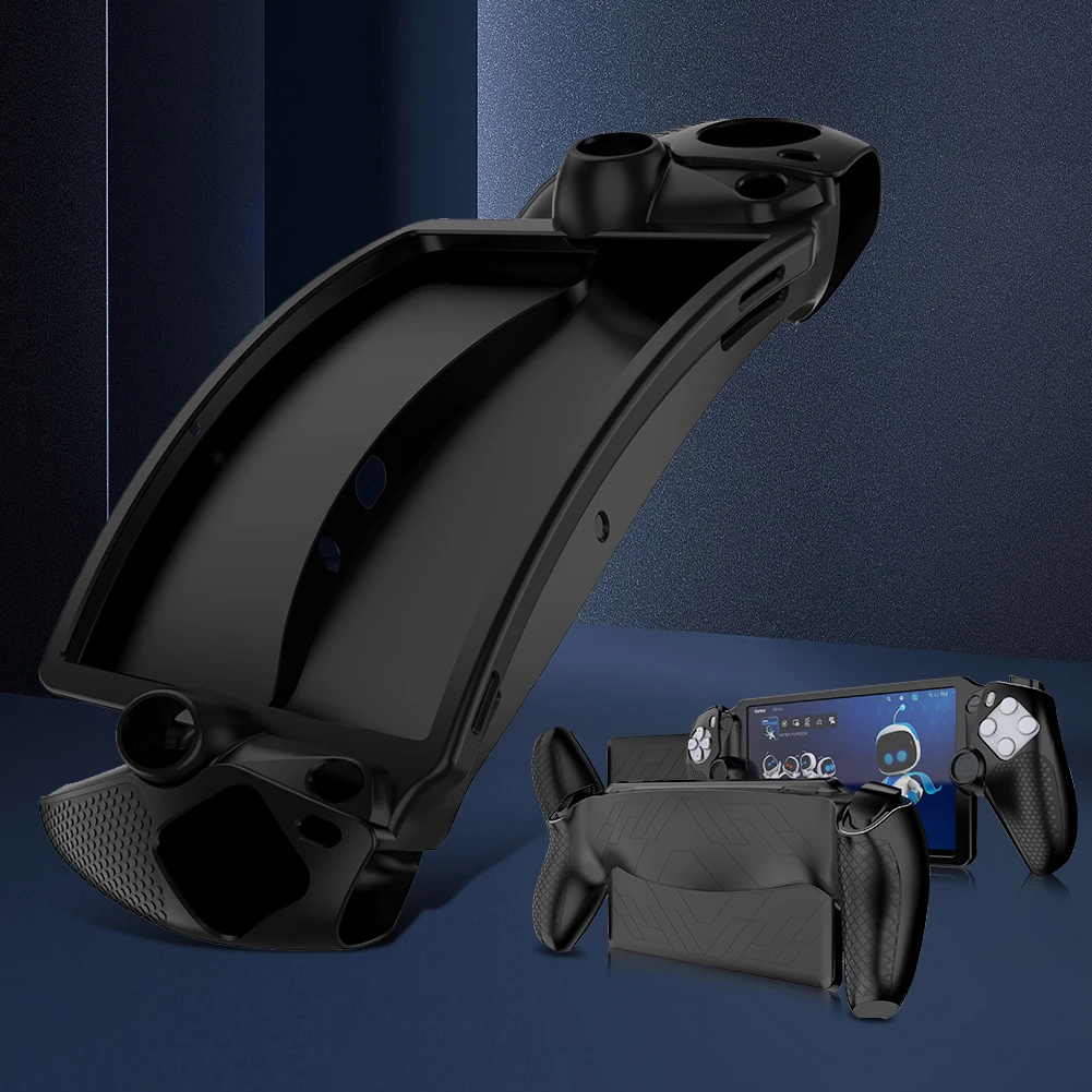 เคสป้องกันซิลิโคนเครื่องเล่นเกมกันกระแทกเคสปลอกหุ้มกันรอยขีดข่วนสำหรับพอร์ทัล PS5สำหรับพอร์ทัล Playstation