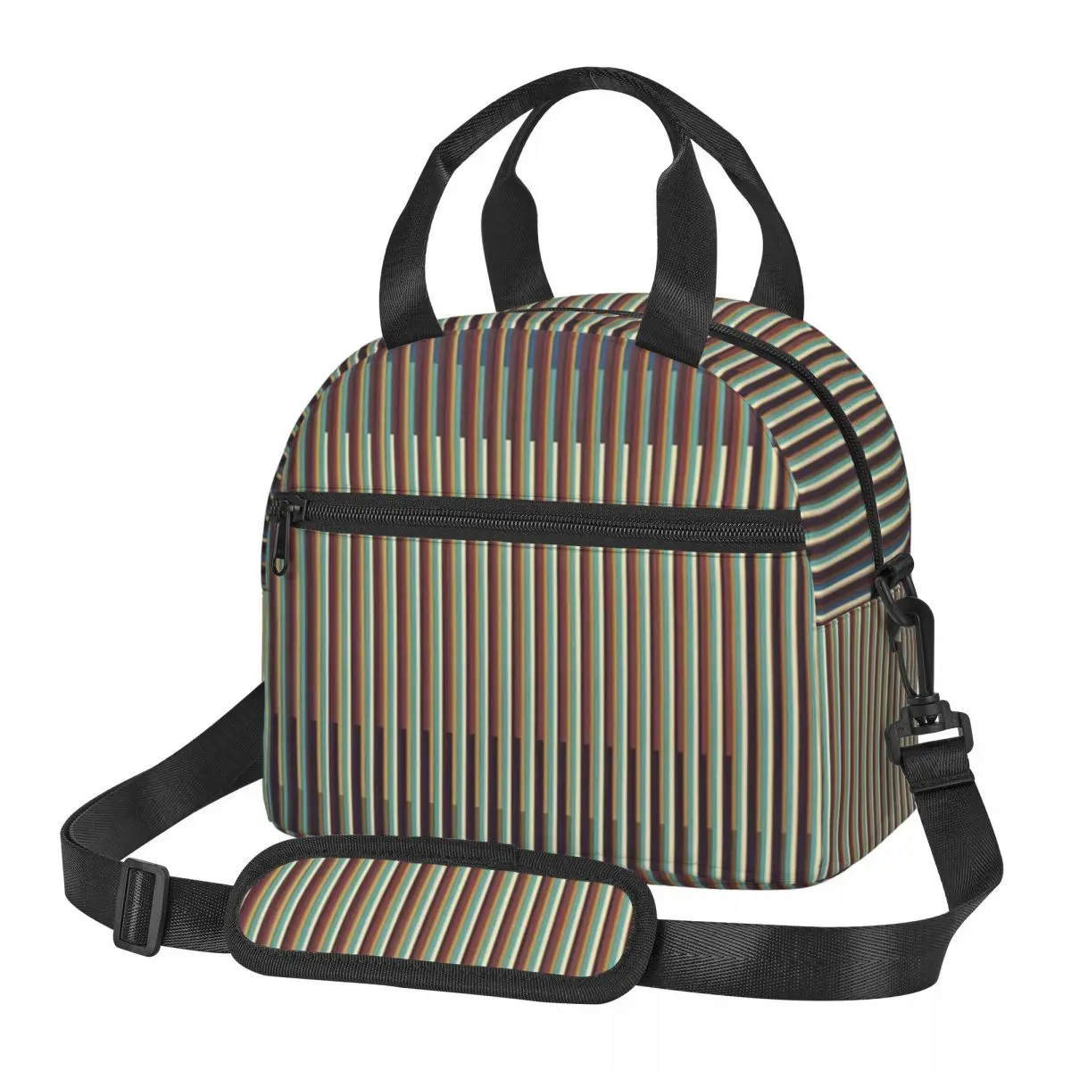 

Carlos Cruz-Diez Сумки для обеда Изолированная коробка для бенто Многоразовая сумка для обеда Сумки для пикника Сумка-холодильник для женщин и детей