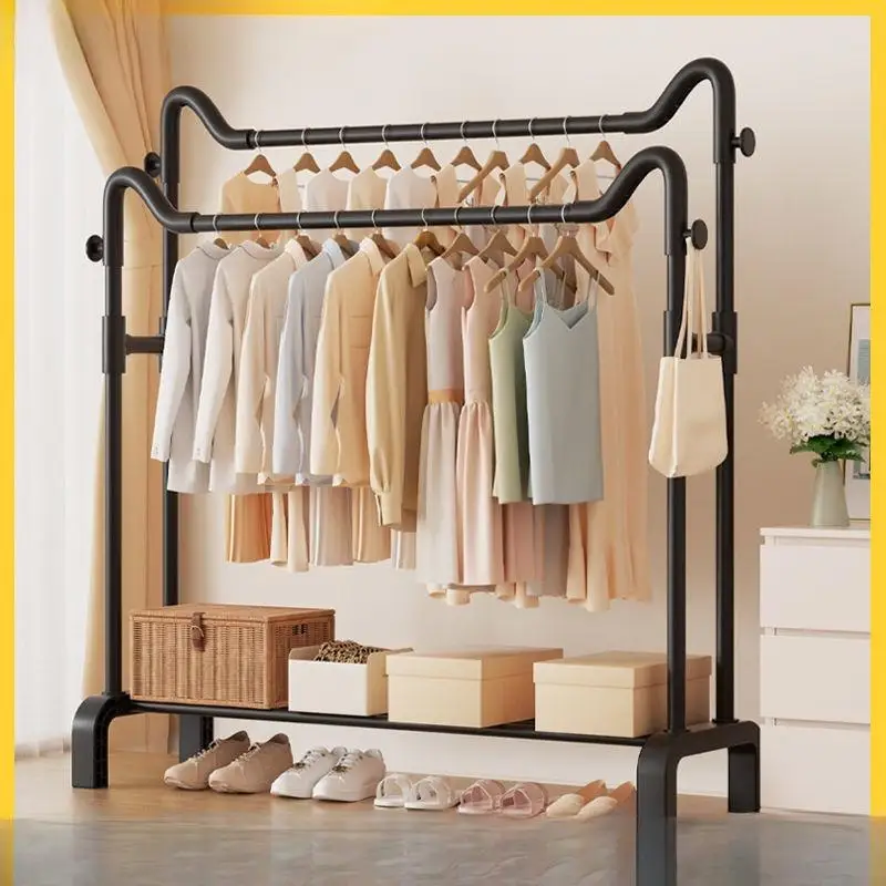 

Напольная пластиковая вешалка для одежды для дома и балкона, простая в использовании, для сушки белья