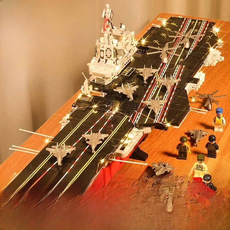

Конструктор LEGO: Военная фигурка, авианосец «Фуцзянь», сборная модель, подарок на день рождения для мальчиков, строительные блоки из АБС-пластика, для начинающих...