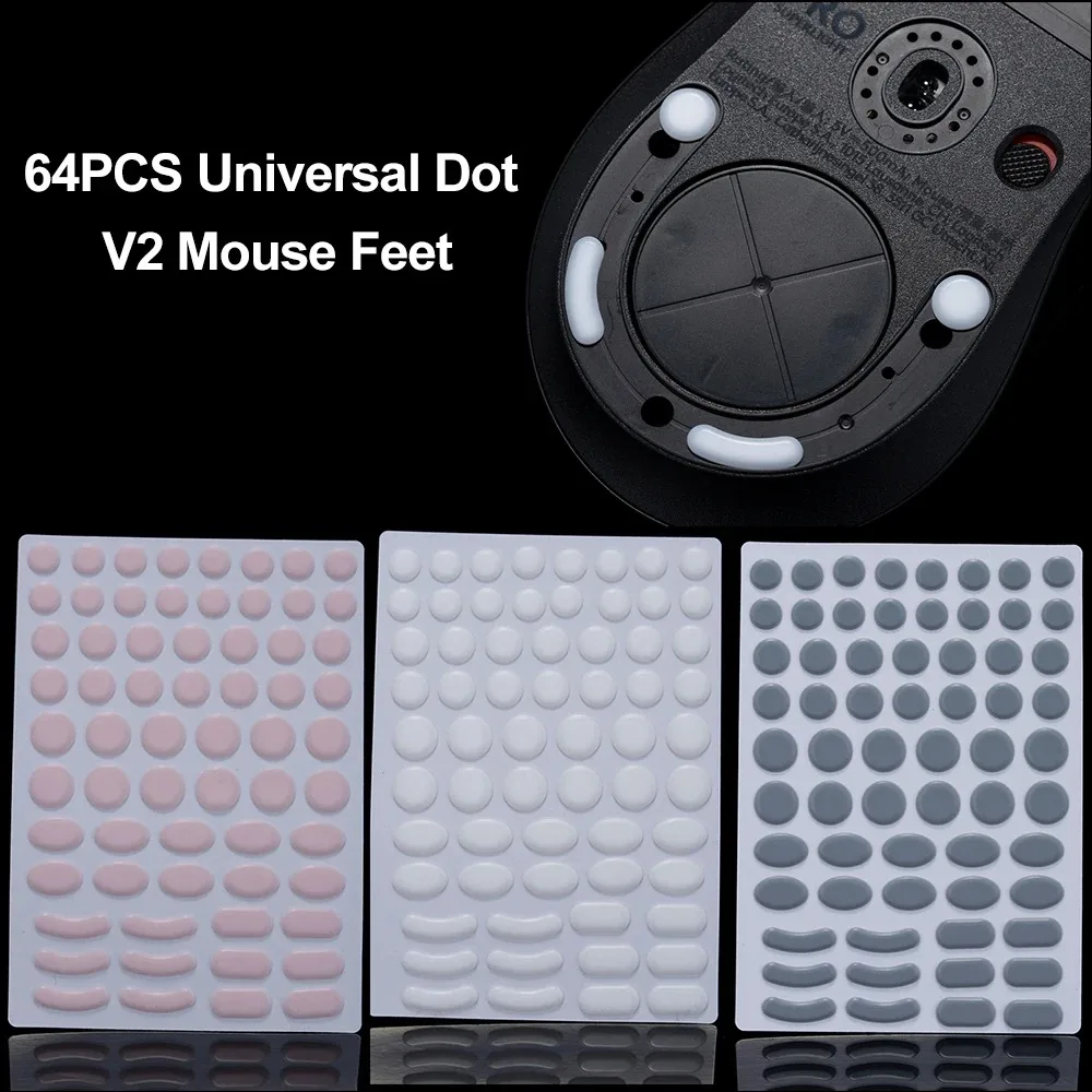 TBTL V2 Universal Dots Arc Edge Mouse Feet For G Pro X Superlight Starlight 12 Ul2 Smooth Thickened Wear-resistant Replacement