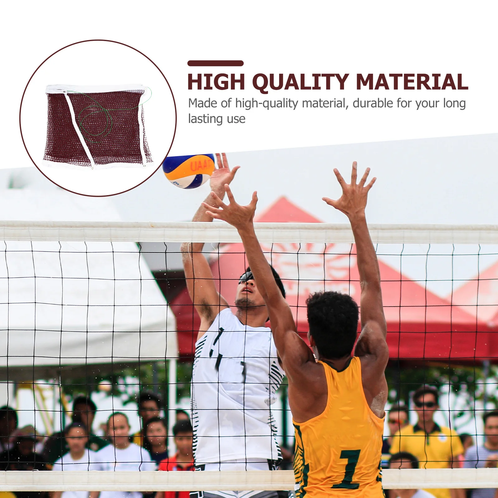 

Outdoor Portable Beach Badminton Net Standard Size Durable Lightweight Easy Setup Sports Net for Volleyball Tennis Pickleball