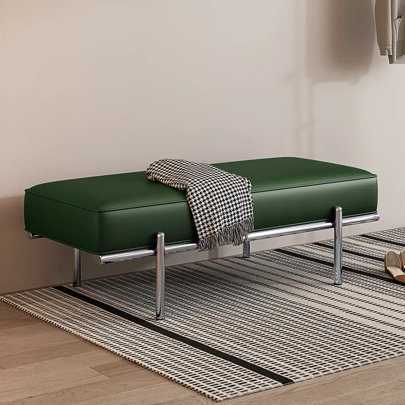 ‌Premium Shoe Storage, Adjustable Height Bench, Contemporary Bedside Companion, Aesthetic Interior Upgrade