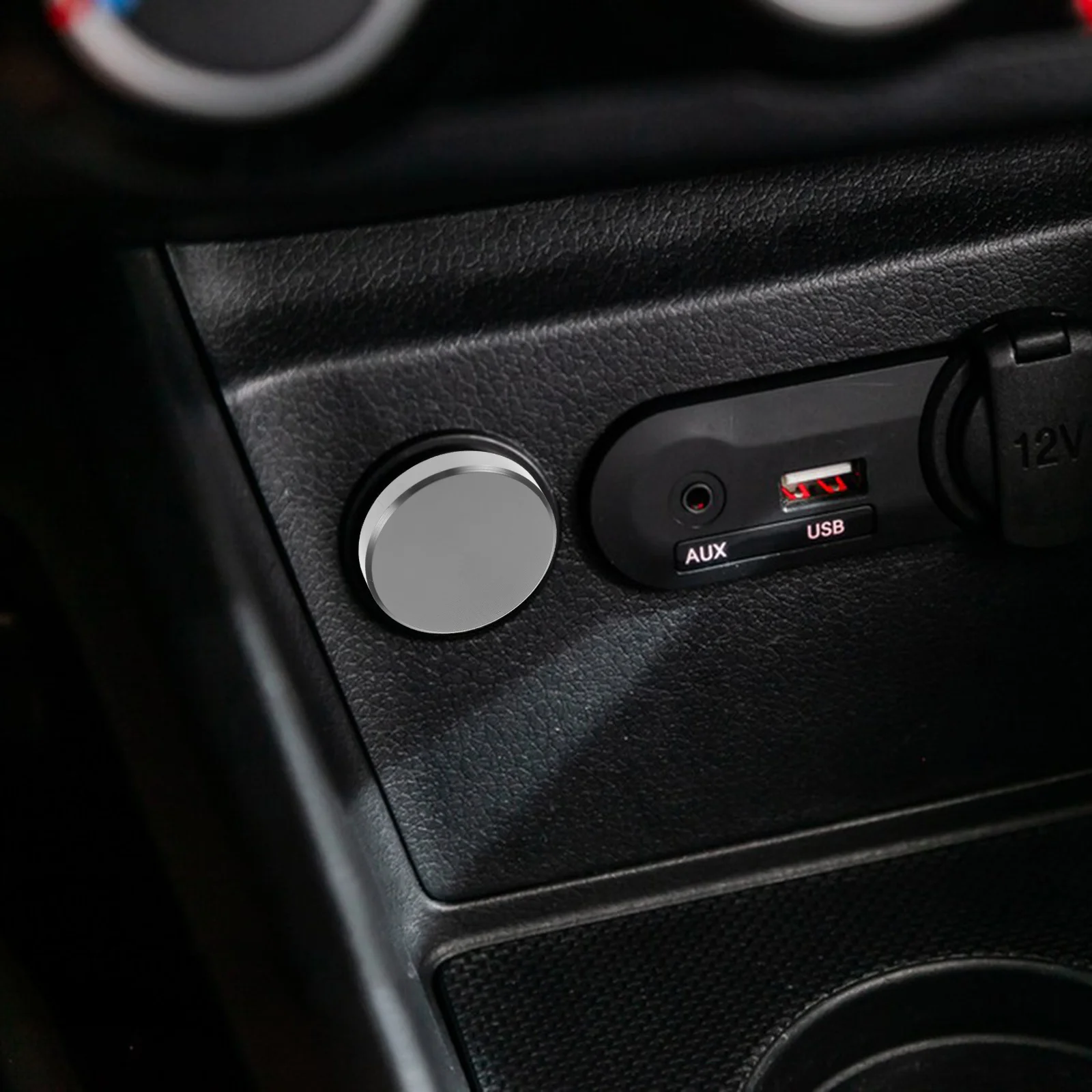 

4Pcs Car Cigarette Lighter Socket Caps Aluminum Alloy Protective Plug Covers Dustproof Replacement Cigarette Lighter Plug