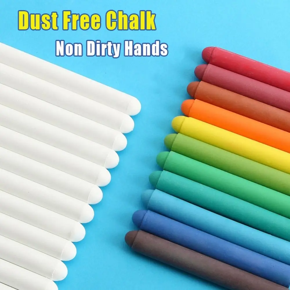 Colored Water-soluble Chalk Non Dirty Hands Erasable Dust Free Chalk Blackboard Graffiti Painting Blackboard Writing Tool
