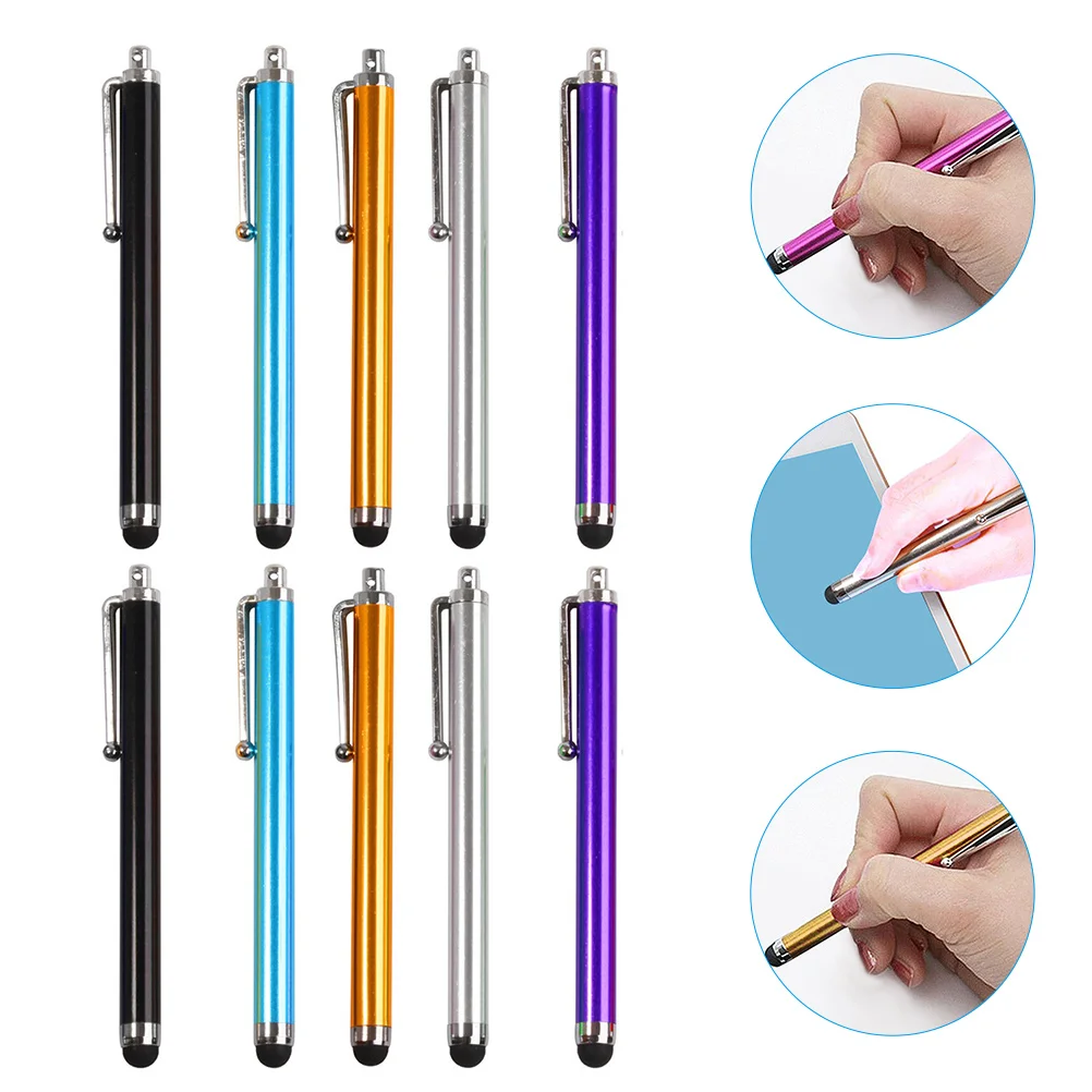 10 Stuks Capacitieve Pen Scherm Touch Pennen Stylus Telefoon Smartphone Tablet Precisie Plat Intelligent