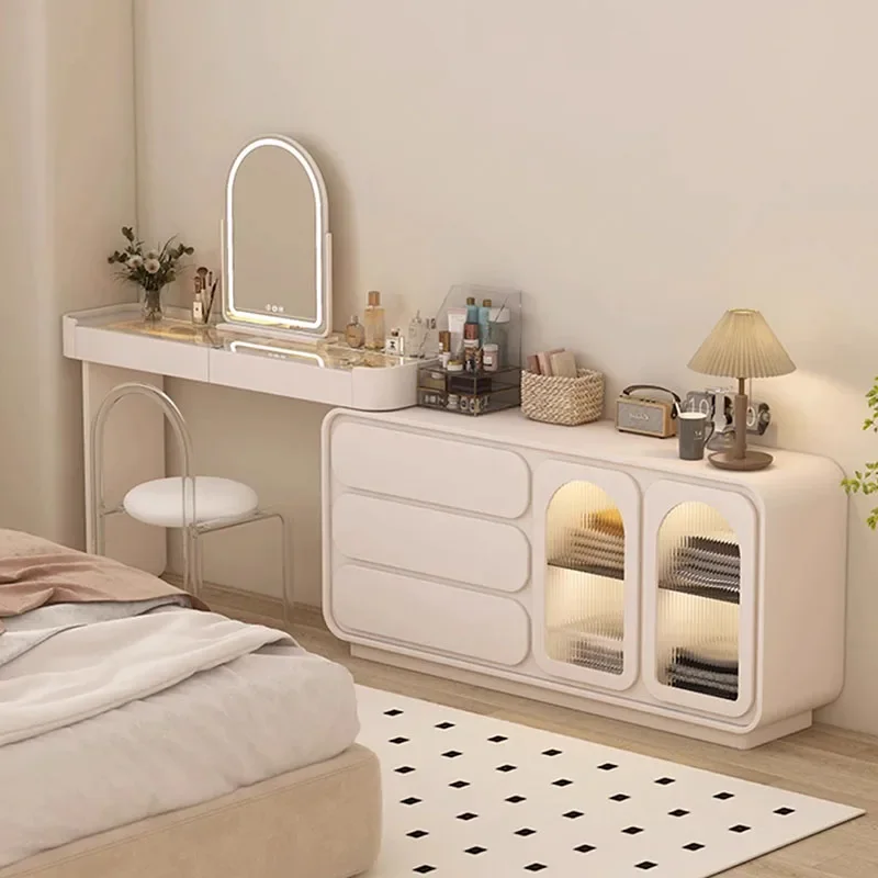 Tocador de lujo para dormitorio, cajón nórdico, tocador de maquillaje para el hogar, decoración multifuncional Comoda Pra Quarto para niñas