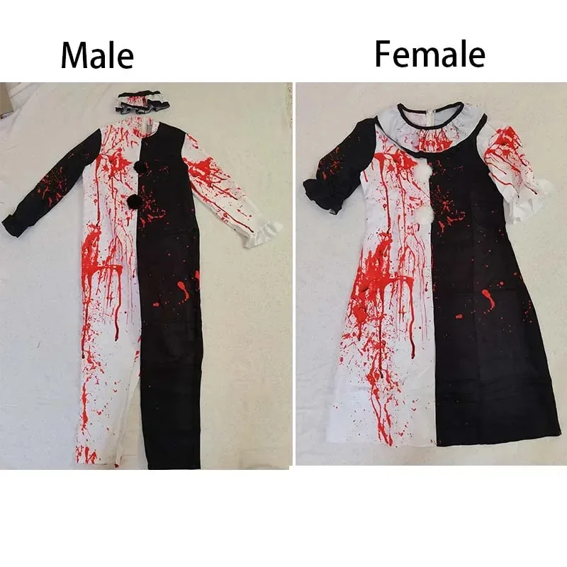 

Арт Клоун Косплей Костюм ‌ Кровавые наряды Terrifierr 3, комбинезоны-клоуны-убийцы для Хэллоуина, карнавала, вечеринки Ho8;c'4,t;6.j'2;