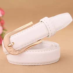 Women's Trousers Belt PU Leather Trend White Belt Fashion High Quality Trouser Belt Solid Vintage Pin Buckle Ladies Strap DT067