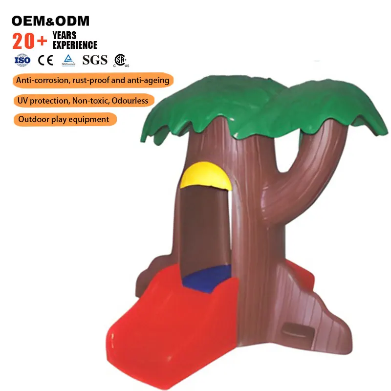 Mushroom House Kids Playhouse With Slide