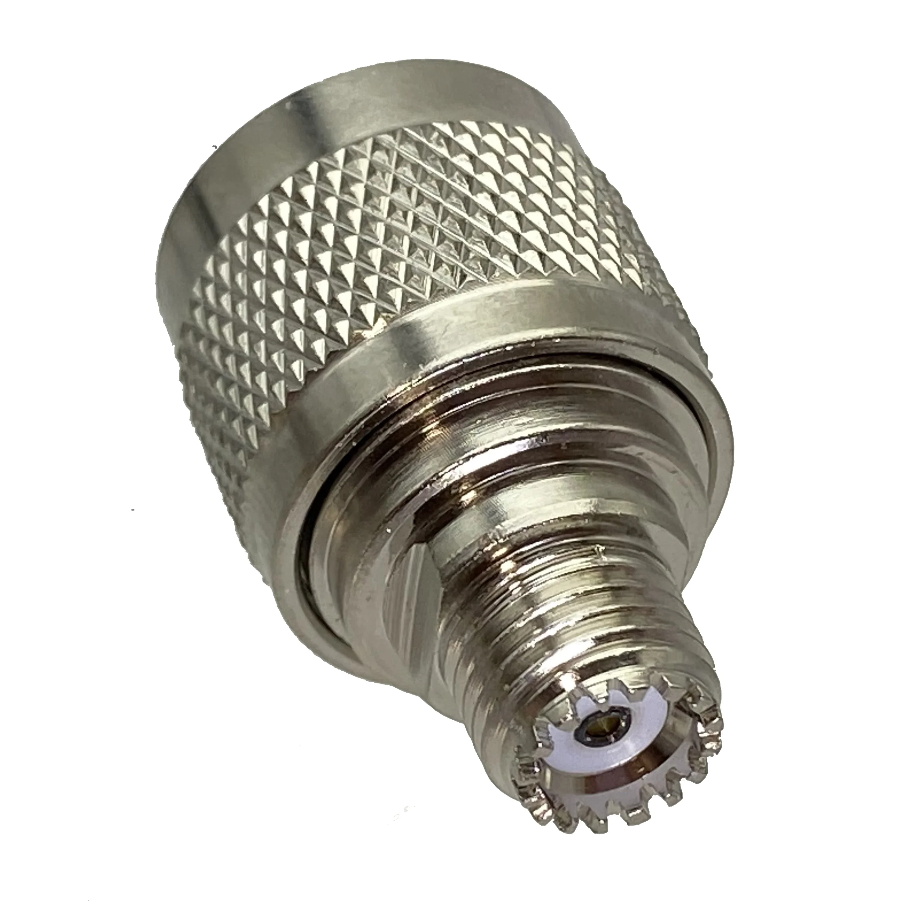 1Pcs N Male Plug To Mini UHF MiniUHF Female Jack Adapter Connector RF Coaxial Converters Wire Terminals Straight Brass