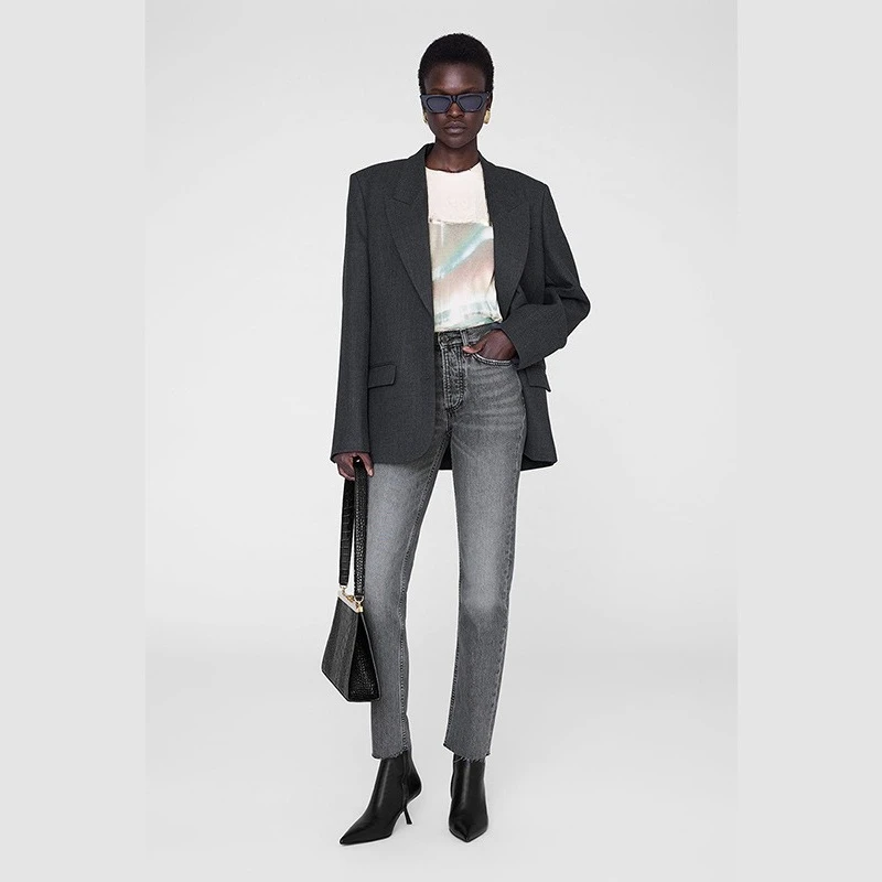 

Женская легкая абрикосовая хлопковая футболка с короткими рукавами, ранняя весна, цифровая Аврора, повседневный модный топ с буквенным принтом