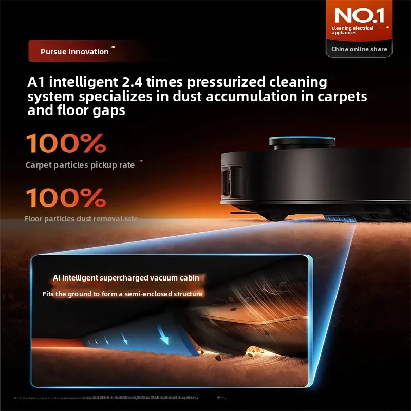 드림드 X50 울트라 강화 스위핑 로봇 자동 세척 베이스 스테이션