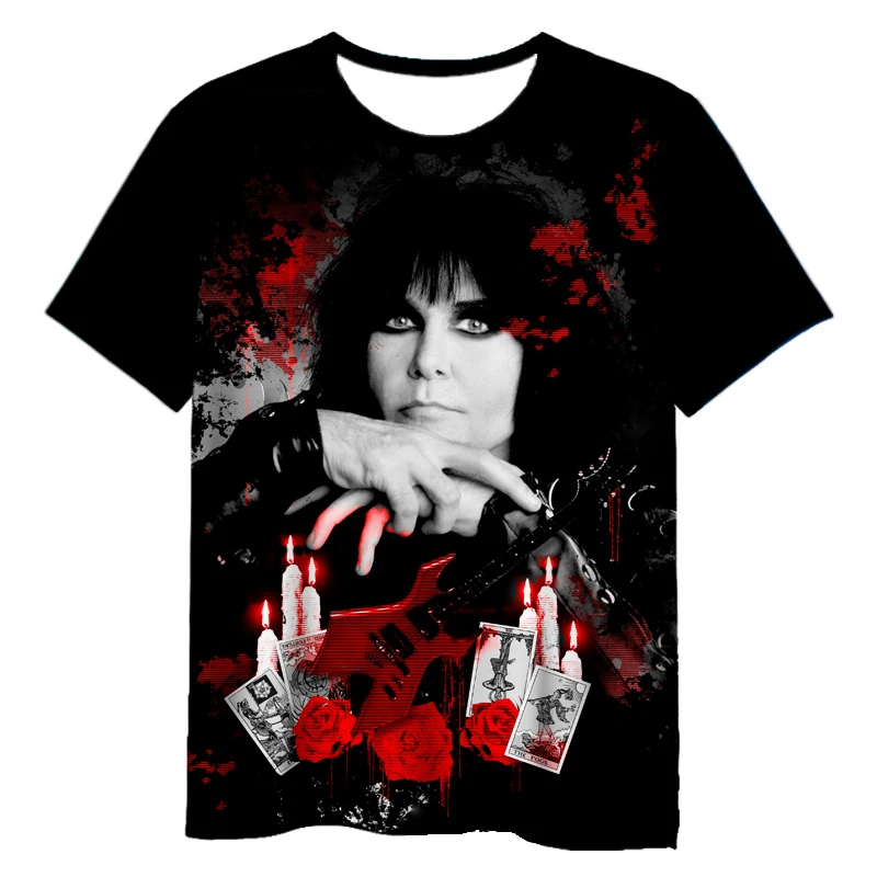 New W.A.S.P Rock Band 3D Print T-Shirts Men Women Fashion Streetwear Oversized Short Sleeve T Shirt Male Tees Tops Man Clothing