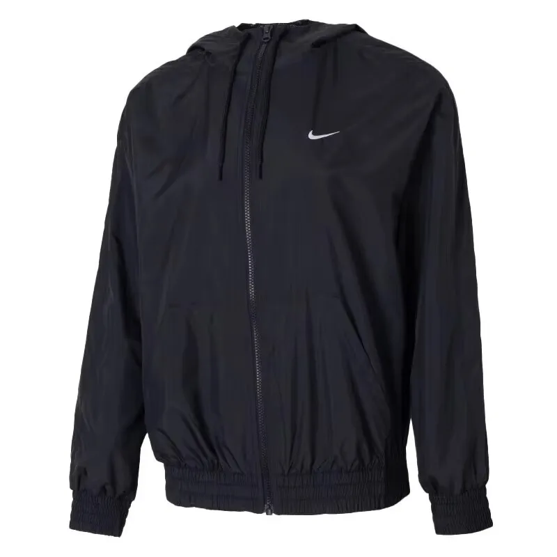 Новое оригинальное поступление, женская куртка NIKE AS W NSW ESSNTL UV WVN JKT HD, спортивная одежда с капюшоном