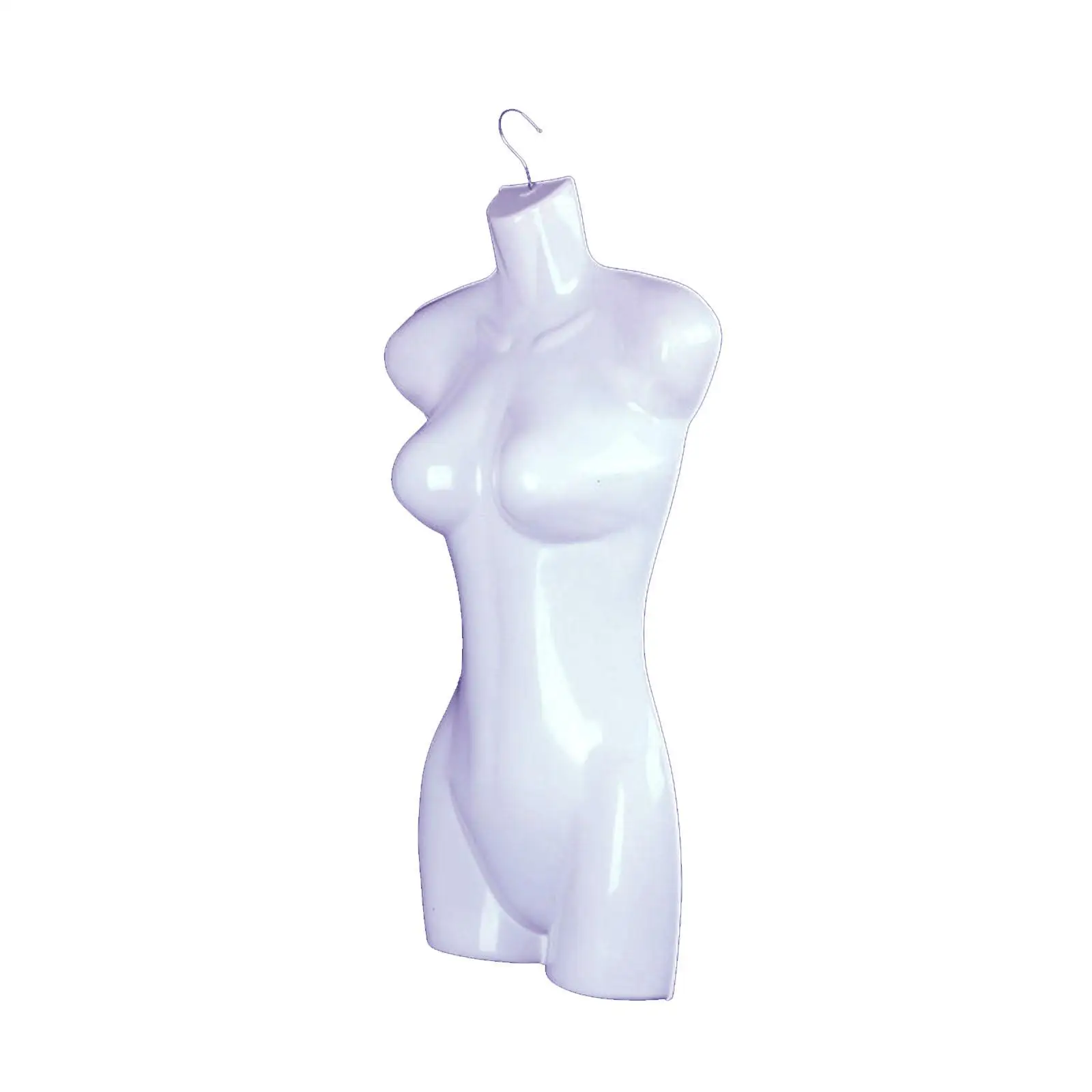 

Female Mannequin Shatterproof White Hanging Fashion Form Mannequin for Displaying T Shirts Dresses Shirts Clothing Display