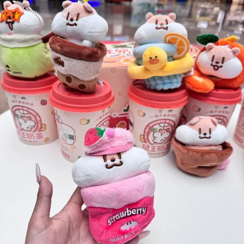 

New Original Genuine Milk Tea Mouse Blind Box Sweet Hamster House Cute Doll Table Decoration Toys Blind Boxes Surprise Gifts