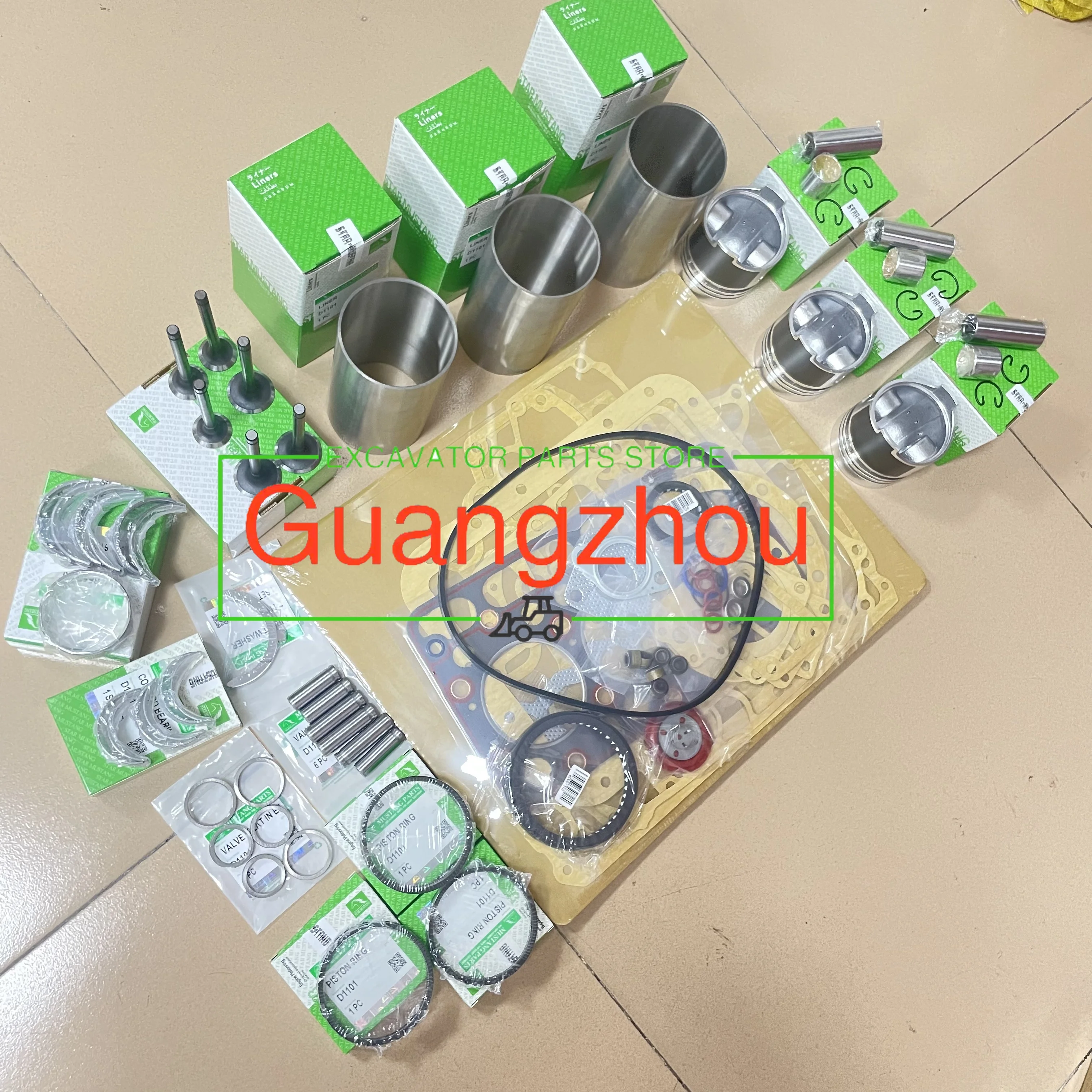 Overhaul Rebuild Kit for Engine D1101 D1102 Tractor L2050DT L235DT L2350 L235F
