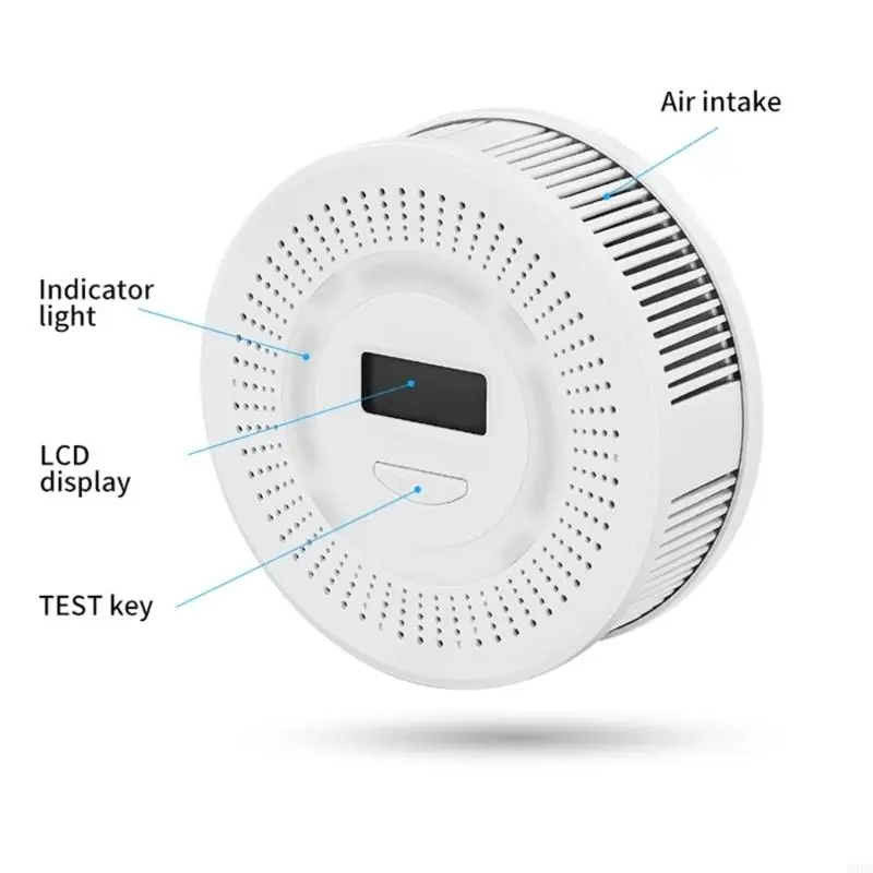 2 1 Smog Carbon Monossido Protezioni allarme Batteria a schermo LCD a schermo per il viaggio per casa 896C
